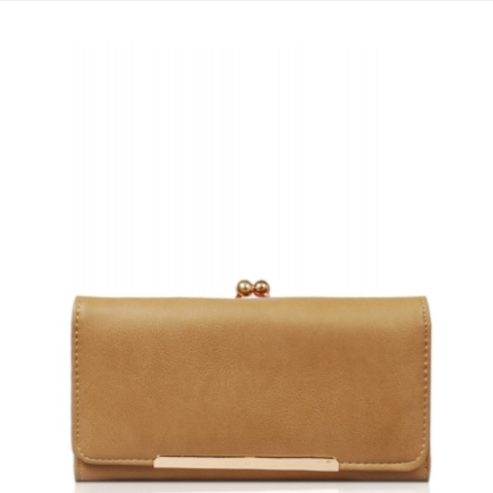 NEW - Light Brown Leather Wallet